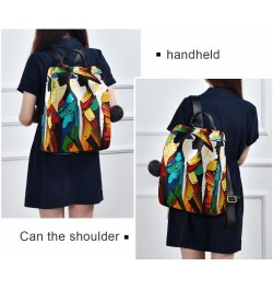 Abstract Women Painting Backpack for Women, Fashion Anti Theft Casual Daypack Shoulder Bag Purse for Travel Work 15 inches $2...