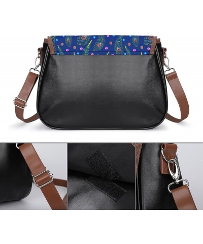 Vintage Shoulder Bag Crossbody Handbag, Small Leather Shoulder Bag, Handbag for Women Pattern (721) $18.44 Totes