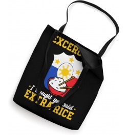 Exercise I Thought You Said Extra Rice Food Funny Filipino Tote Bag $13.44 Totes