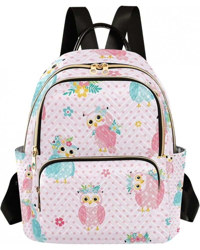 Small Backpack for Women Travel Bag Cute Owls Cartoon Style Daypack Purse Fashion Shoulder Bag Rucksack Small B13 $13.25 Back...