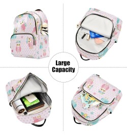 Small Backpack for Women Travel Bag Cute Owls Cartoon Style Daypack Purse Fashion Shoulder Bag Rucksack Small B13 $13.25 Back...