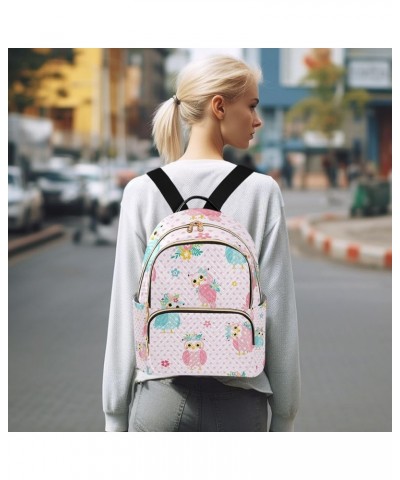 Small Backpack for Women Travel Bag Cute Owls Cartoon Style Daypack Purse Fashion Shoulder Bag Rucksack Small B13 $13.25 Back...