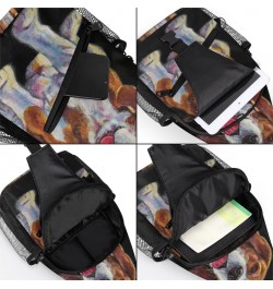 Beagle Dog Sling Bag Adjustable Sling Backpack Crossbody Shoulder Backpack Anti-theft Rope Chest Shoulder Daypack for Travel ...