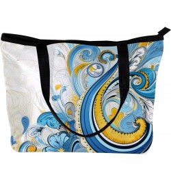 Handbags for Women, Zipper Tote Bag, Shoulder Bag, floral art $15.02 Totes