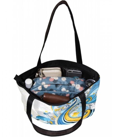 Handbags for Women, Zipper Tote Bag, Shoulder Bag, floral art $15.02 Totes