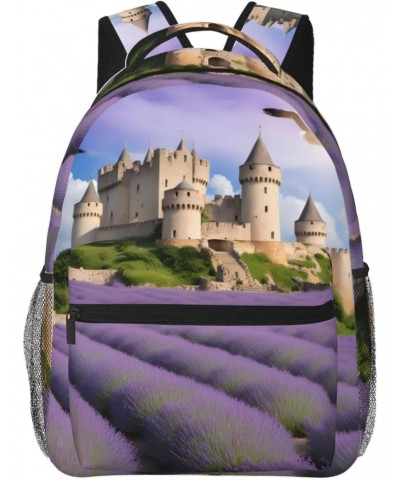 Beautiful Lavender Stylish And Lightweight Backpack,Comfortable To Carry,Multi-Pocket Design,23l Capacity,Easily Meet Your Da...