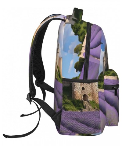 Beautiful Lavender Stylish And Lightweight Backpack,Comfortable To Carry,Multi-Pocket Design,23l Capacity,Easily Meet Your Da...