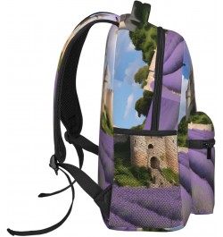 Beautiful Lavender Stylish And Lightweight Backpack,Comfortable To Carry,Multi-Pocket Design,23l Capacity,Easily Meet Your Da...