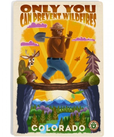 12x18 Inch Metal Sign, Colorado, Smokey Bear and Friends, Only You, Mid-Century Inspired, Officially Licensed $20.25 Totes