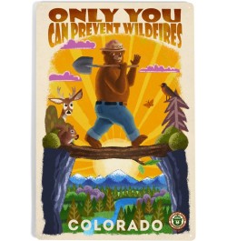 12x18 Inch Metal Sign, Colorado, Smokey Bear and Friends, Only You, Mid-Century Inspired, Officially Licensed $20.25 Totes