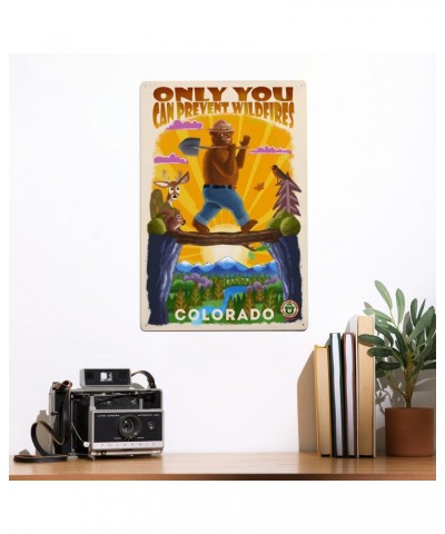 12x18 Inch Metal Sign, Colorado, Smokey Bear and Friends, Only You, Mid-Century Inspired, Officially Licensed $20.25 Totes