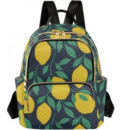 Mini Backpack Purse for Women Lightweight Girls Small Size Lemons Green Leaf School Teens College Traveling Medium $13.53 Bac...