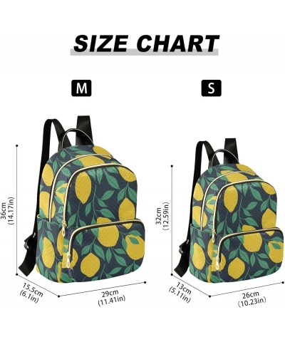 Mini Backpack Purse for Women Lightweight Girls Small Size Lemons Green Leaf School Teens College Traveling Medium $13.53 Bac...