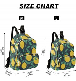 Mini Backpack Purse for Women Lightweight Girls Small Size Lemons Green Leaf School Teens College Traveling Medium $13.53 Bac...