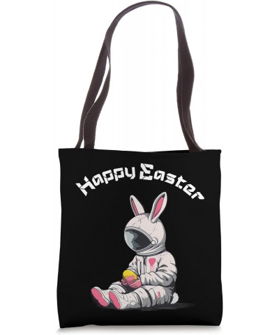 Easter Rabbit Easter Eggs Egg Hunt Astronaut Happy Easter Tote Bag $16.77 Totes