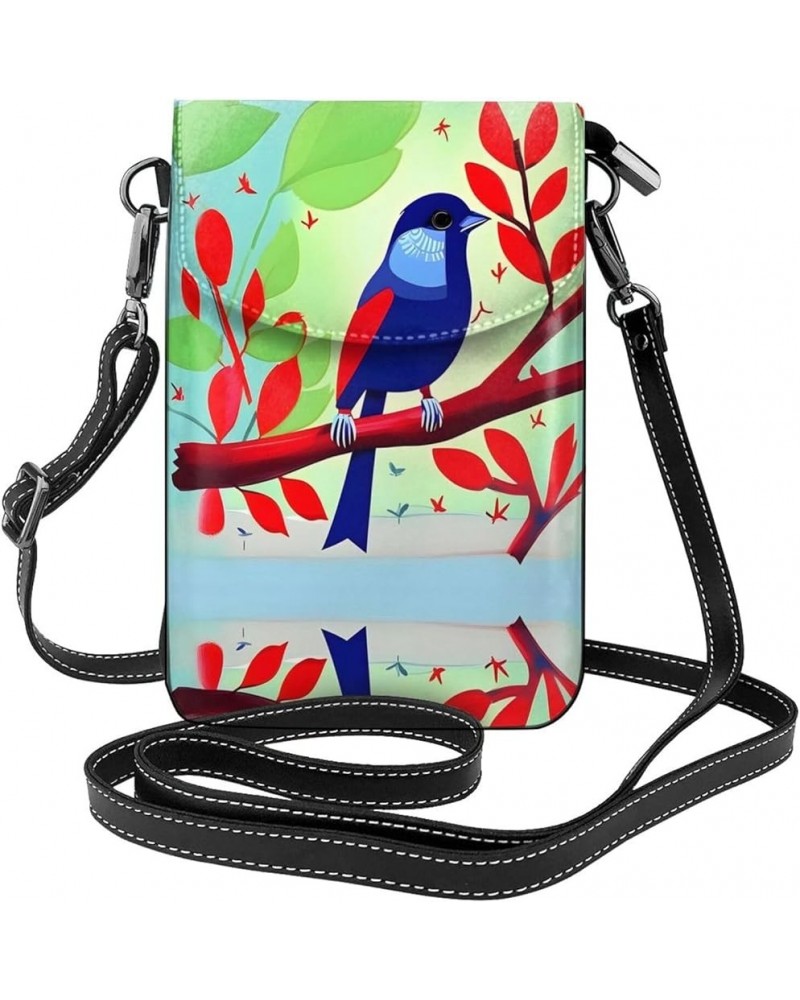 Grey rat Cell Phone Purse Wallet - Versatile Small Crossbody Purse with Shoulder Strap for Women & Teen Girls Red Leaf Bird $...