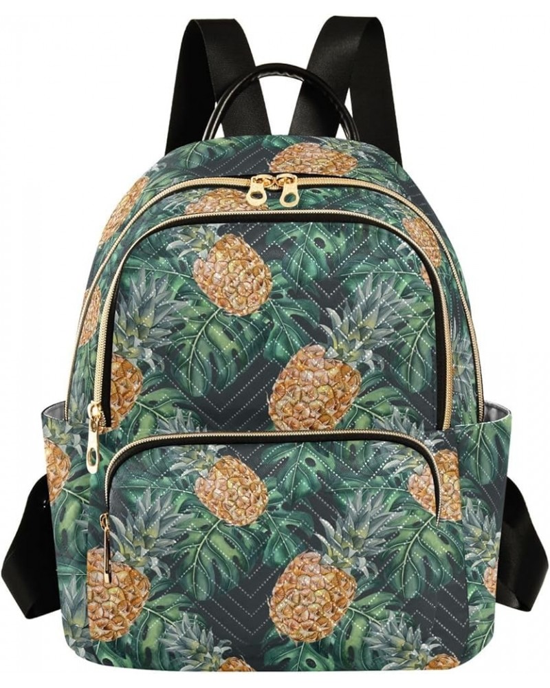 Tropical Pineapple Vintage Women's Backpack Purse Causal Daypack Work Travel College Business Trip Bag Shoulder Bag Small $14...