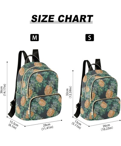 Tropical Pineapple Vintage Women's Backpack Purse Causal Daypack Work Travel College Business Trip Bag Shoulder Bag Small $14...