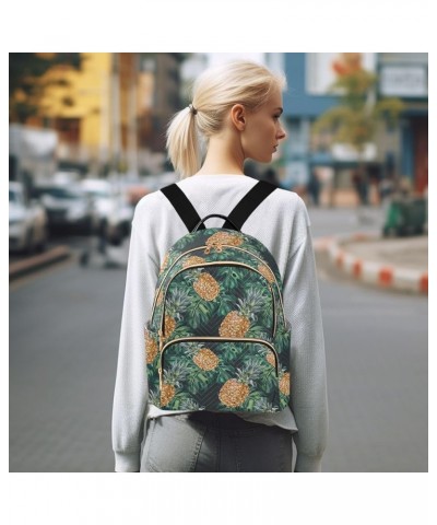 Tropical Pineapple Vintage Women's Backpack Purse Causal Daypack Work Travel College Business Trip Bag Shoulder Bag Small $14...