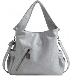 Versatile women's bag, one shoulder crossbody bag, commuting bag, tote women's bag Grey $17.18 Crossbody Bags