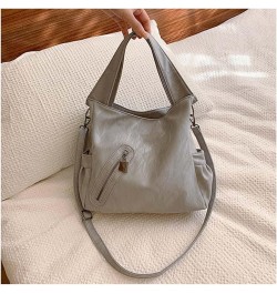 Versatile women's bag, one shoulder crossbody bag, commuting bag, tote women's bag Grey $17.18 Crossbody Bags