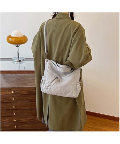 Versatile women's bag, one shoulder crossbody bag, commuting bag, tote women's bag Grey $17.18 Crossbody Bags