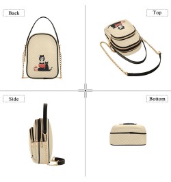 Cartoon Reading Book Girl Women's Crossbody Handbags with Zipper, Casual Leather Cell Phone Purse Crossbody Bags for Ladies $...