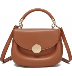 Women Small Crossbody Bags Shoulder Bag Classic Satchel Handbags Ladies Cute Purses 3 Brown $8.56 Satchels