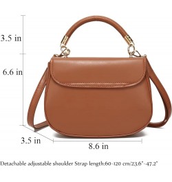 Women Small Crossbody Bags Shoulder Bag Classic Satchel Handbags Ladies Cute Purses 3 Brown $8.56 Satchels