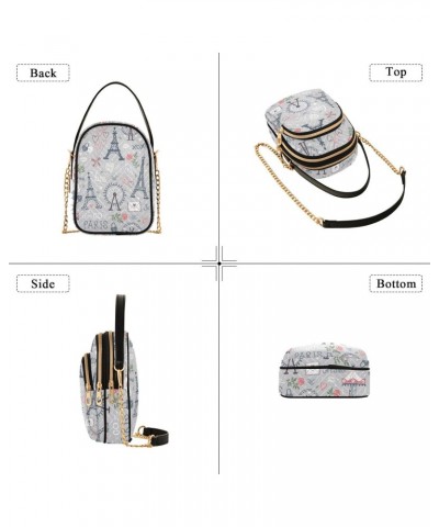 Eiffel Tower Valentines Day Crossbody Bags for Women Hand Bag Small Sling Shoulder Travel Bag Mini Wallet Phone Purse $12.38 ...