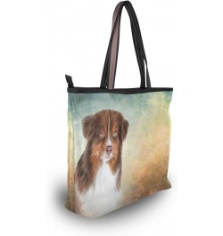 My Daily Women Tote Shoulder Bag Australian Shepherd Dog Handbag Large $15.11 Shoulder Bags