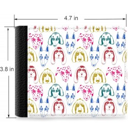 Unique Desige Pattern - Hand Drawn Dogs Different Breeds, Slim Front Pocket Wallet Billfold RFID Blocking $8.34 Wallets