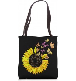 Sunflower With Butterfly Petals - Funny Sunflower Tote Bag $10.34 Totes