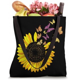 Sunflower With Butterfly Petals - Funny Sunflower Tote Bag $10.34 Totes