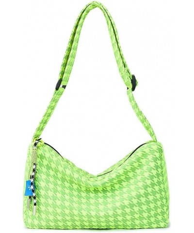 Crossbody bag for women's casual and minimalist middle and high school students, class bag, shoulder bag Fluorescent Green $1...