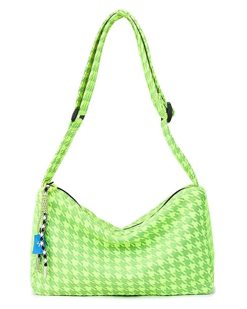 Crossbody bag for women's casual and minimalist middle and high school students, class bag, shoulder bag Fluorescent Green $1...