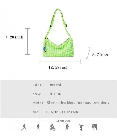 Crossbody bag for women's casual and minimalist middle and high school students, class bag, shoulder bag Fluorescent Green $1...