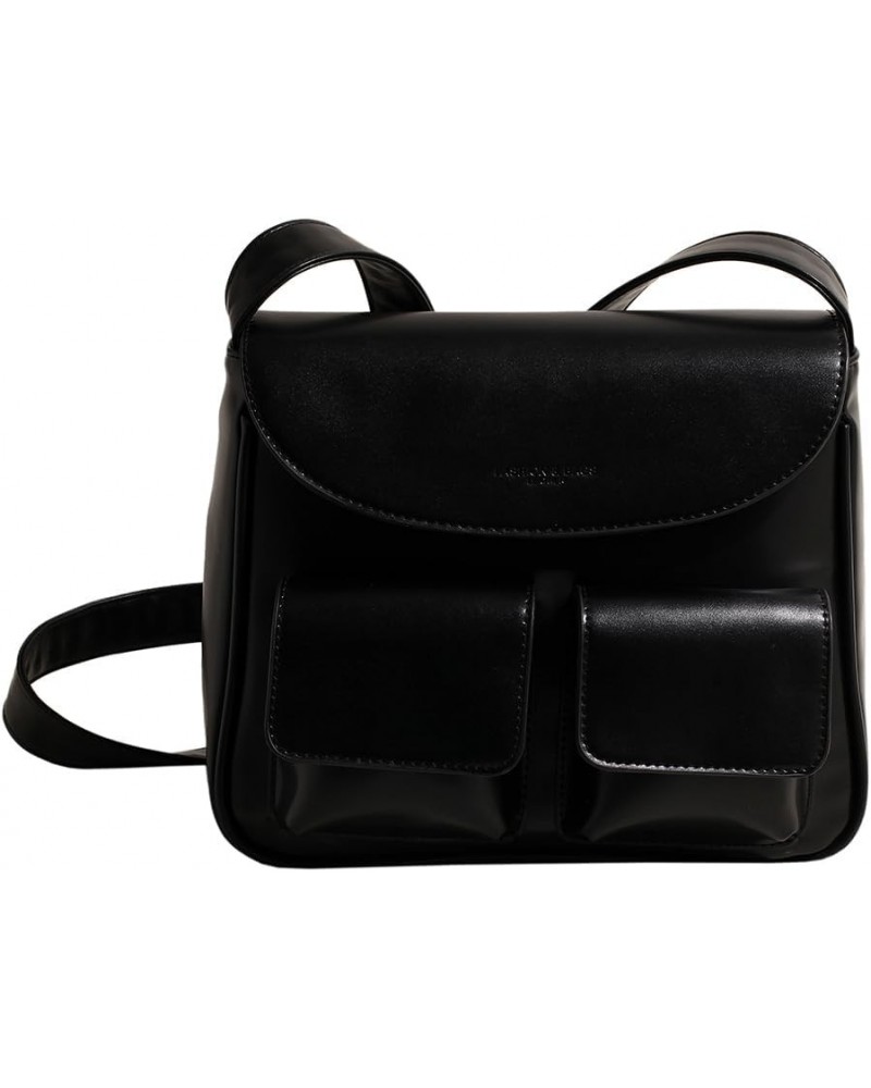 assic Purse for Daily Office Use Solid Color Bag Black $12.82 Crossbody Bags