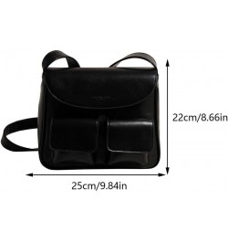 assic Purse for Daily Office Use Solid Color Bag Black $12.82 Crossbody Bags