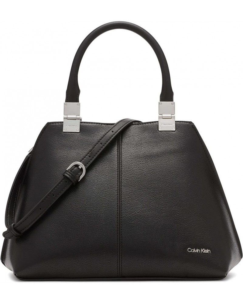 Granite Geometric Satchel Black/Silver $51.72 Satchels