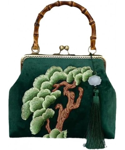 Embroidery Lock Shell Bag Wood Hand Bag Women's Handbags Vintage Chain Women Shoulder Crossbody Bag Fringe Women Bag a $41.25...