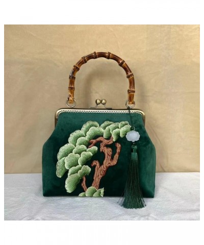 Embroidery Lock Shell Bag Wood Hand Bag Women's Handbags Vintage Chain Women Shoulder Crossbody Bag Fringe Women Bag a $41.25...