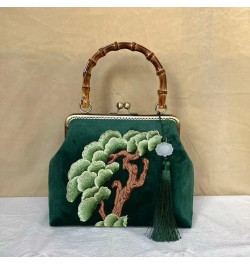 Embroidery Lock Shell Bag Wood Hand Bag Women's Handbags Vintage Chain Women Shoulder Crossbody Bag Fringe Women Bag a $41.25...