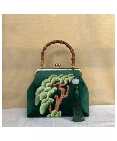 Embroidery Lock Shell Bag Wood Hand Bag Women's Handbags Vintage Chain Women Shoulder Crossbody Bag Fringe Women Bag a $41.25...