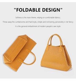 Designer Fashion Woven Vegan Leather Shopper Bag Bucket Bag Handbags and Purses Women Tote Bag Large Capacity Shoulder Bags S...