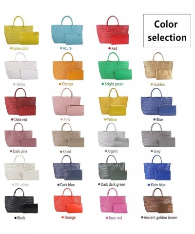 Designer Fashion Woven Vegan Leather Shopper Bag Bucket Bag Handbags and Purses Women Tote Bag Large Capacity Shoulder Bags S...