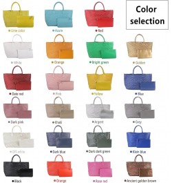 Designer Fashion Woven Vegan Leather Shopper Bag Bucket Bag Handbags and Purses Women Tote Bag Large Capacity Shoulder Bags S...