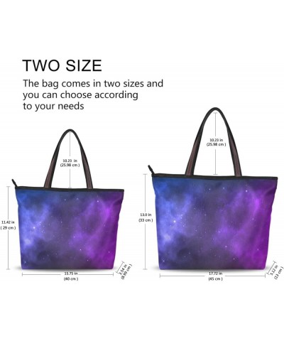 Hobo Purses and Handbags for Women Starry Sky Shoulder Handbag With Zipper Starry Sky $13.10 Others