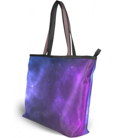 Hobo Purses and Handbags for Women Starry Sky Shoulder Handbag With Zipper Starry Sky $13.10 Others