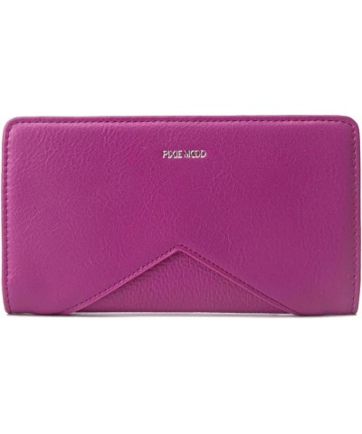 Pixie Mood Sophie 6.75 x 3.75 Vegan Leather Snap Closure ID Card Wallet, Black Fuchsia Pink $17.93 Wallets